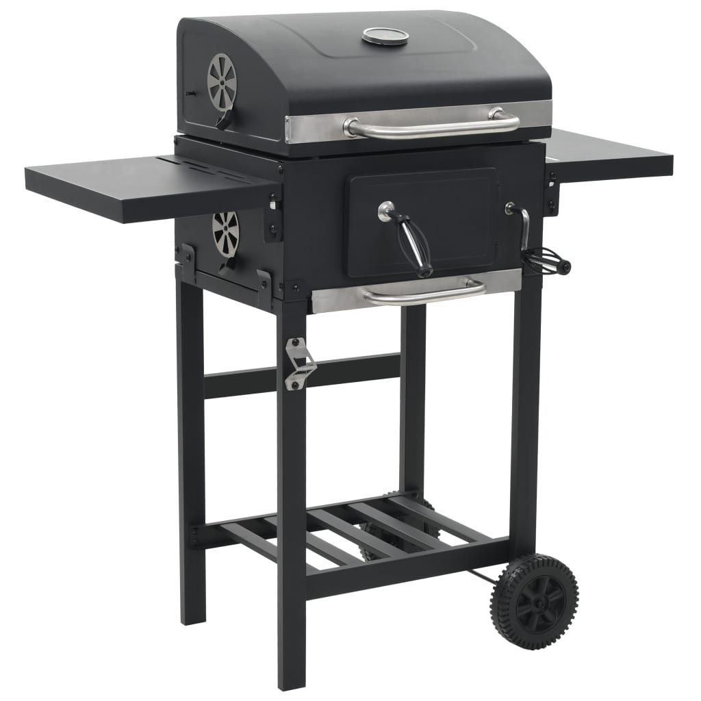 Vidaxl 3-in-1 Pizza Oven and Outdoor Grill - Black