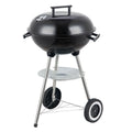 Grill węglowy Lolahome ze stalowym rusztem, 74x45x41 cm, czarny