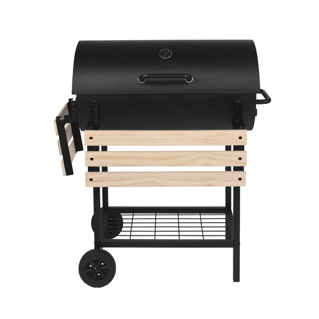 Red Deco Outdoor Kentucky węglowy grill i wędzarnia, czarny