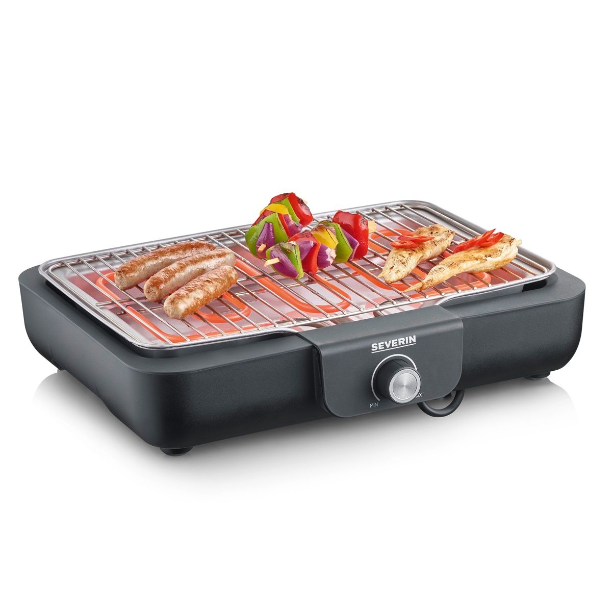 Severin PG 8554 Grill stołowy z rusztem - 2300 W, czarny