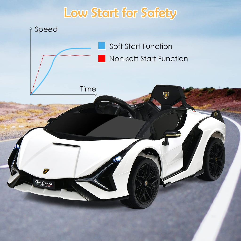 Licensed Electric Lamborghini with Suspension and Bluetooth