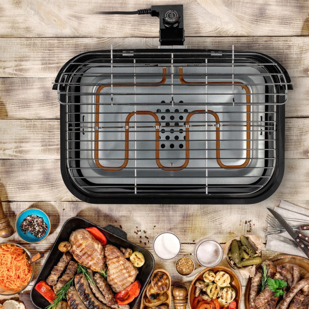 Princess grill hybrydowy, czarny, 2000 W