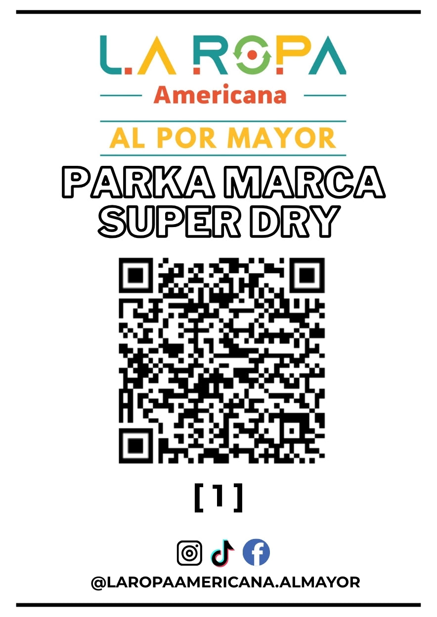 PARTIA KURTEK PARKA MARKI SUPER DRY (20KG) KLASA PIERWSZA (1) | AMERYKAŃSKA ODZIEŻ UŻYWANA HURTOWO