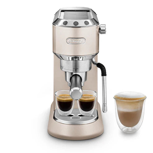 De'Longhi Dedica Arte EC885 - Compact coffee machine with professional milk frother and 15 bar pressure