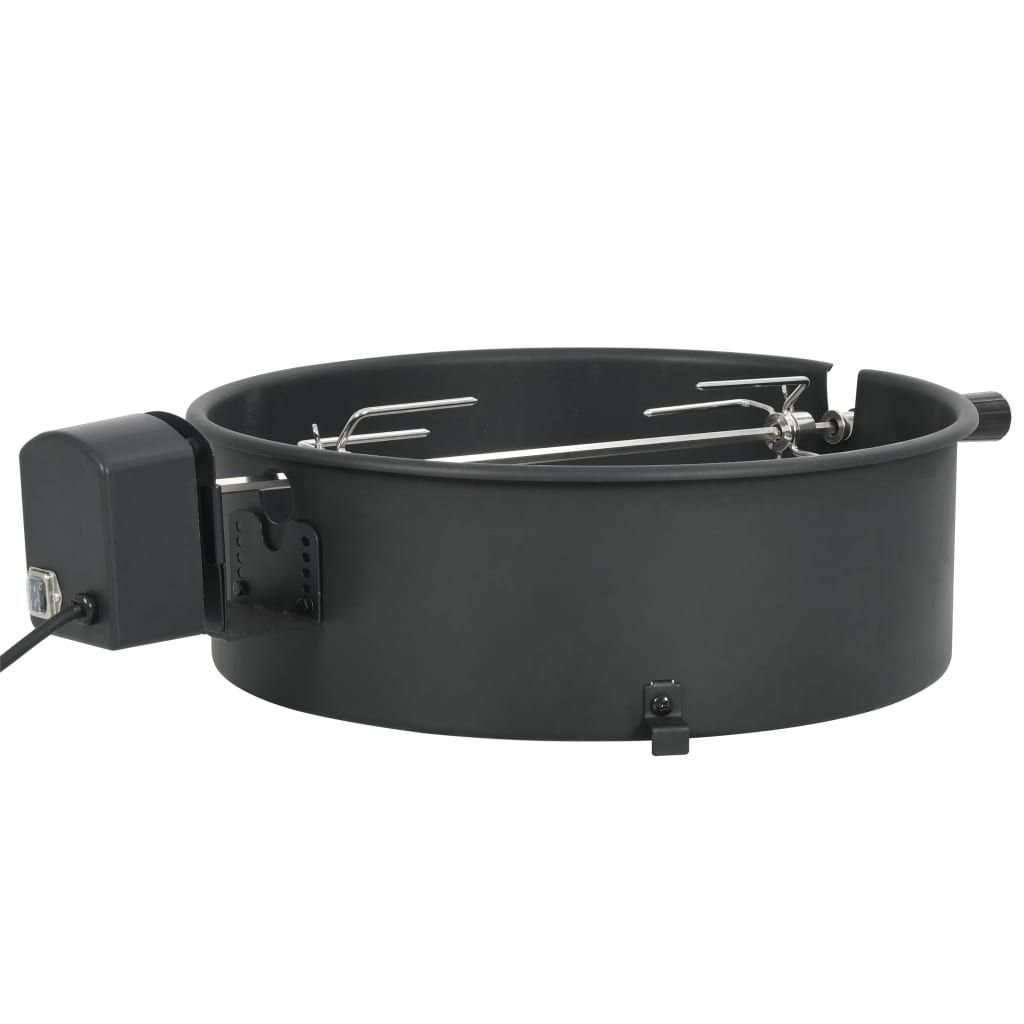 Zestaw czarnych pierścieni do grilla BBQ, 47 cm, vidaXL
