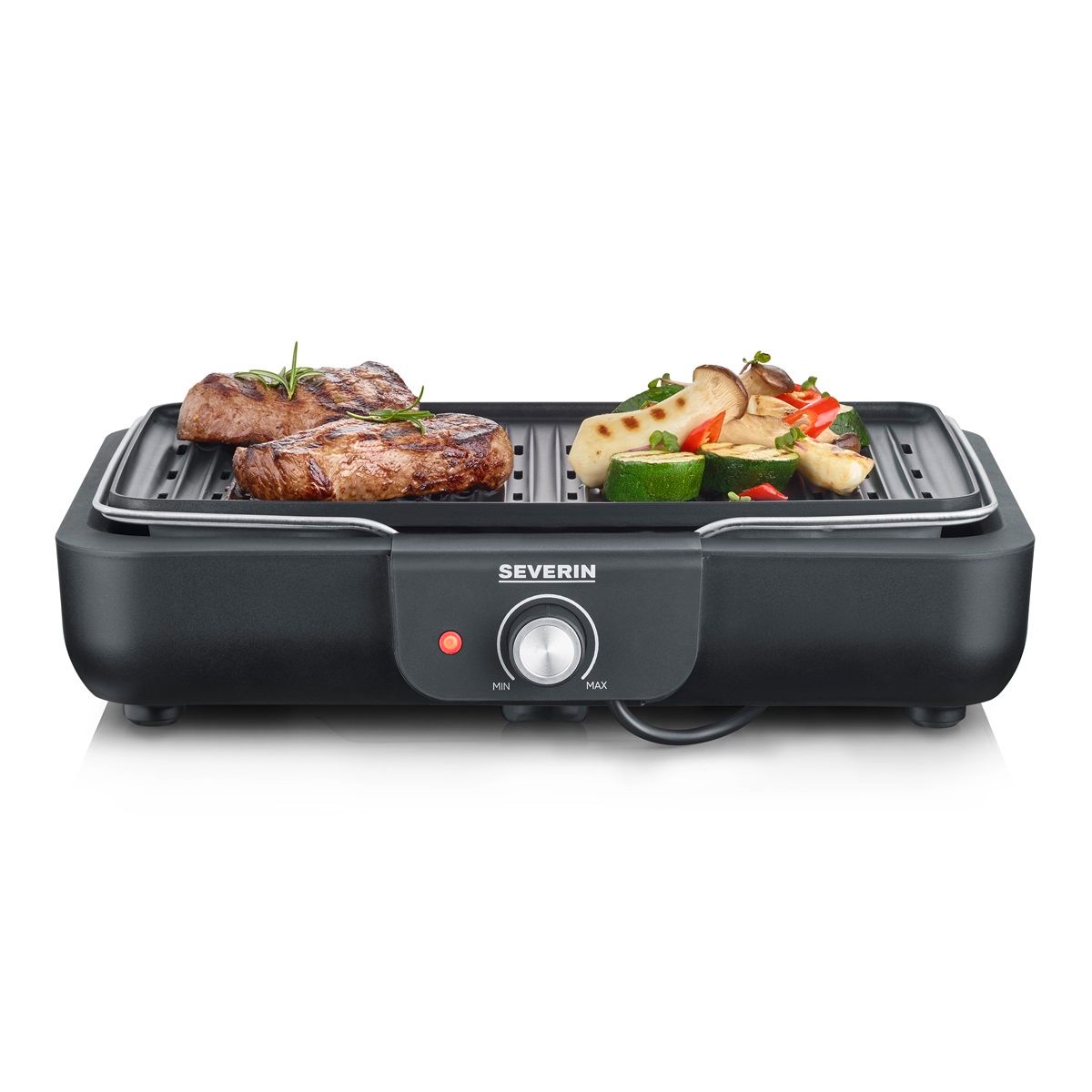Barbacoa De Mesa Con Placa Para Asar Severin Pg 8556 - 2300 W Negro