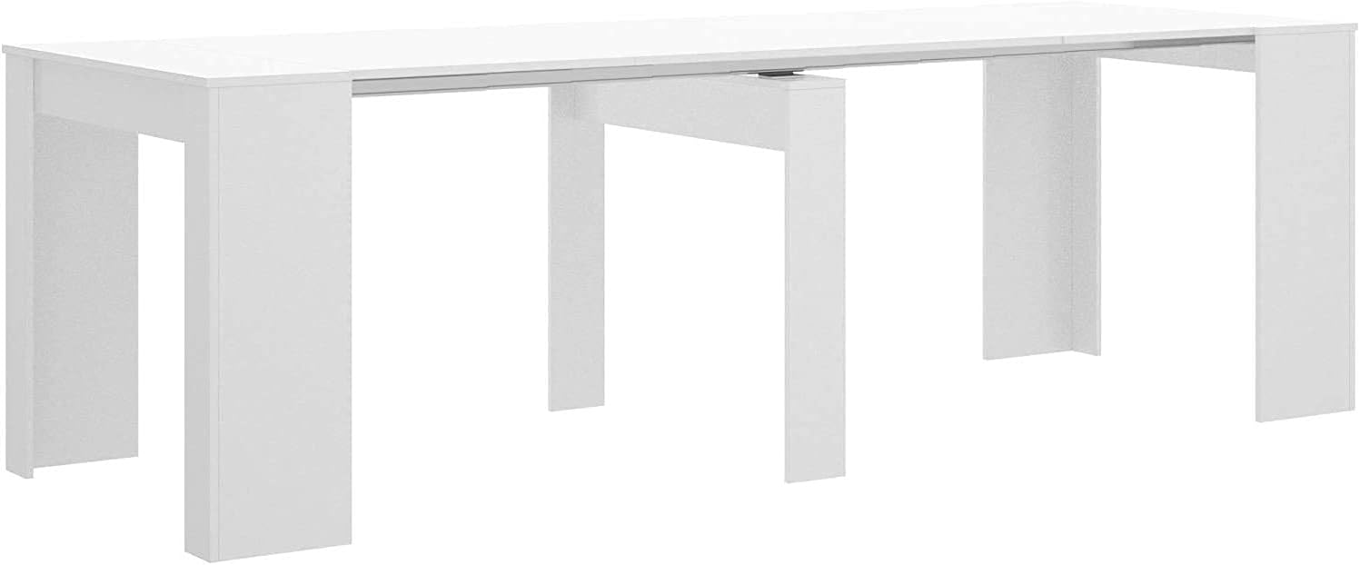 Mobelcenter - Mesa de Comedor Consola Extensible, Mesa para Salón recibidor o Cocina, Mesa Fuelle Extensible, Color Cemento (1127)