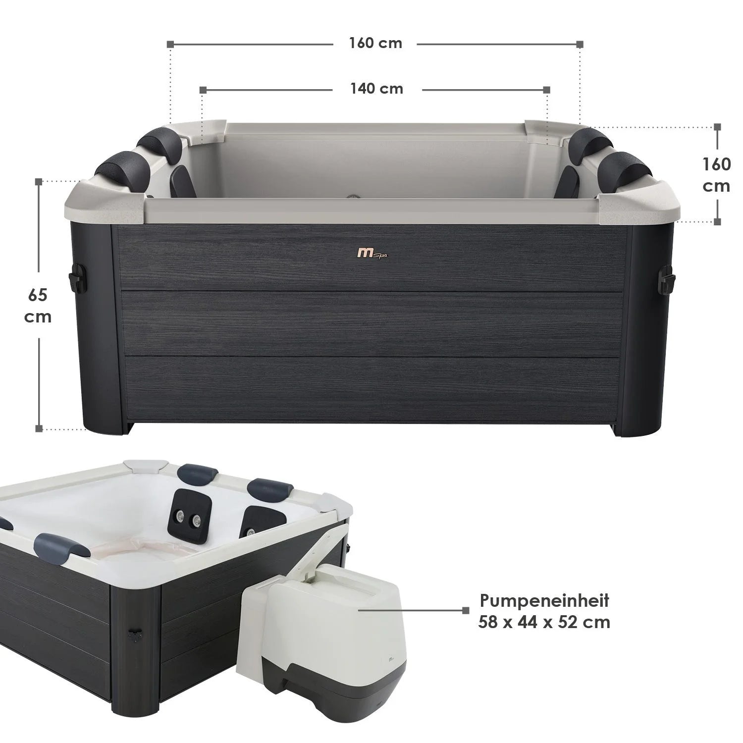 2026 Spa Whirlpool Oslo con iluminación LED