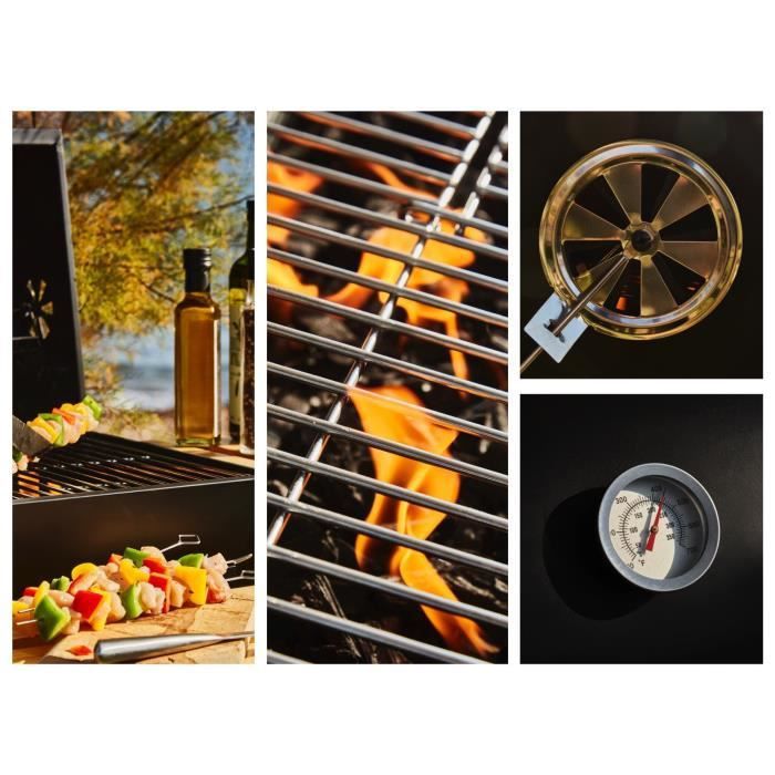 Mike charcoal grill - 71 x 35 cm cooking surface