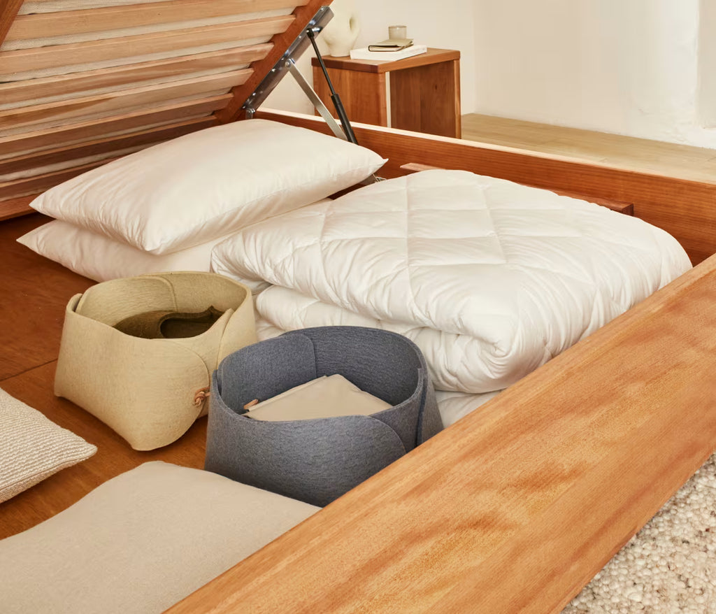 LUCA solid wood storage bed