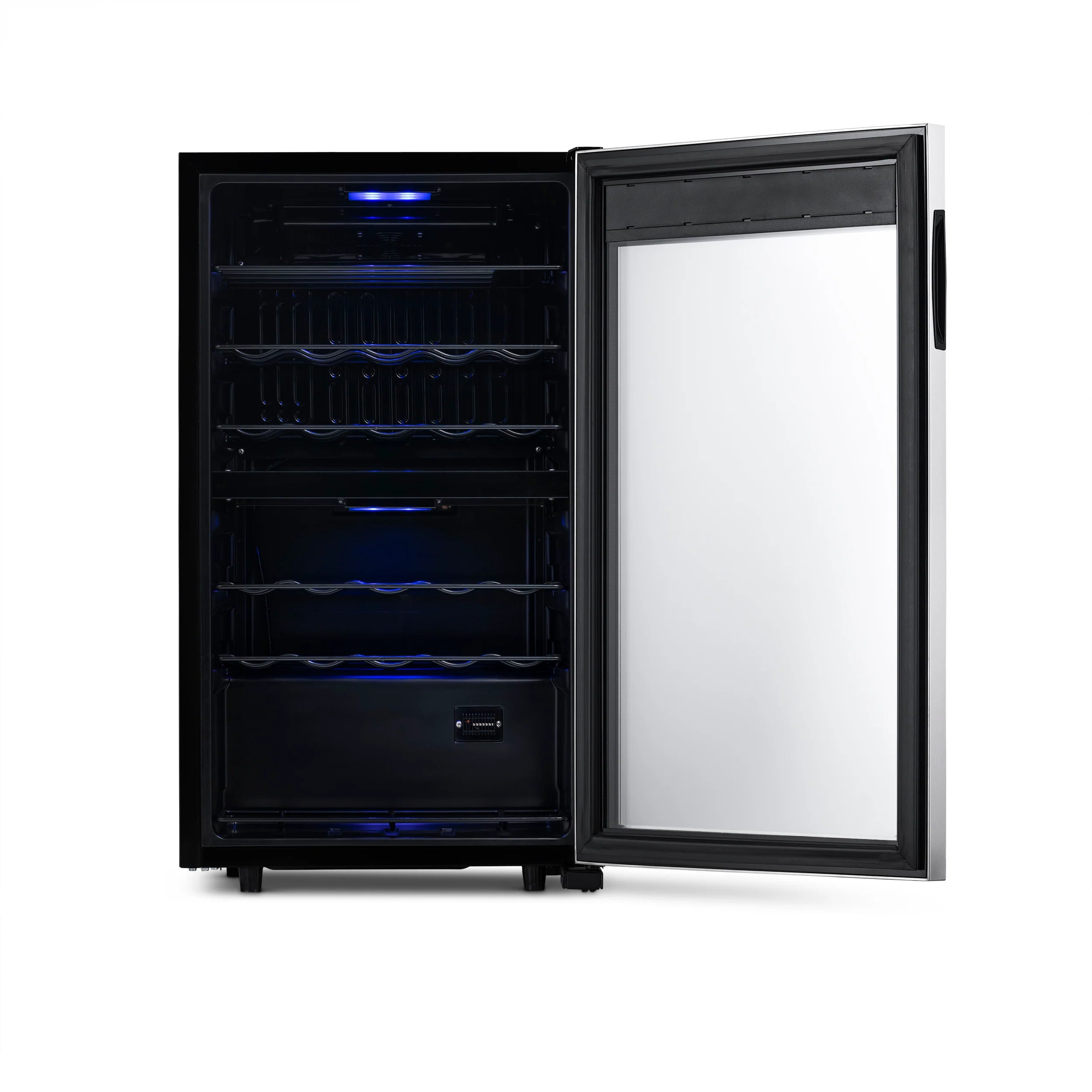 2026 Refrigerador de Vinos Independiente Newair® – 28 Botellas (48 cm), Doble Zona, Acero Inoxidable