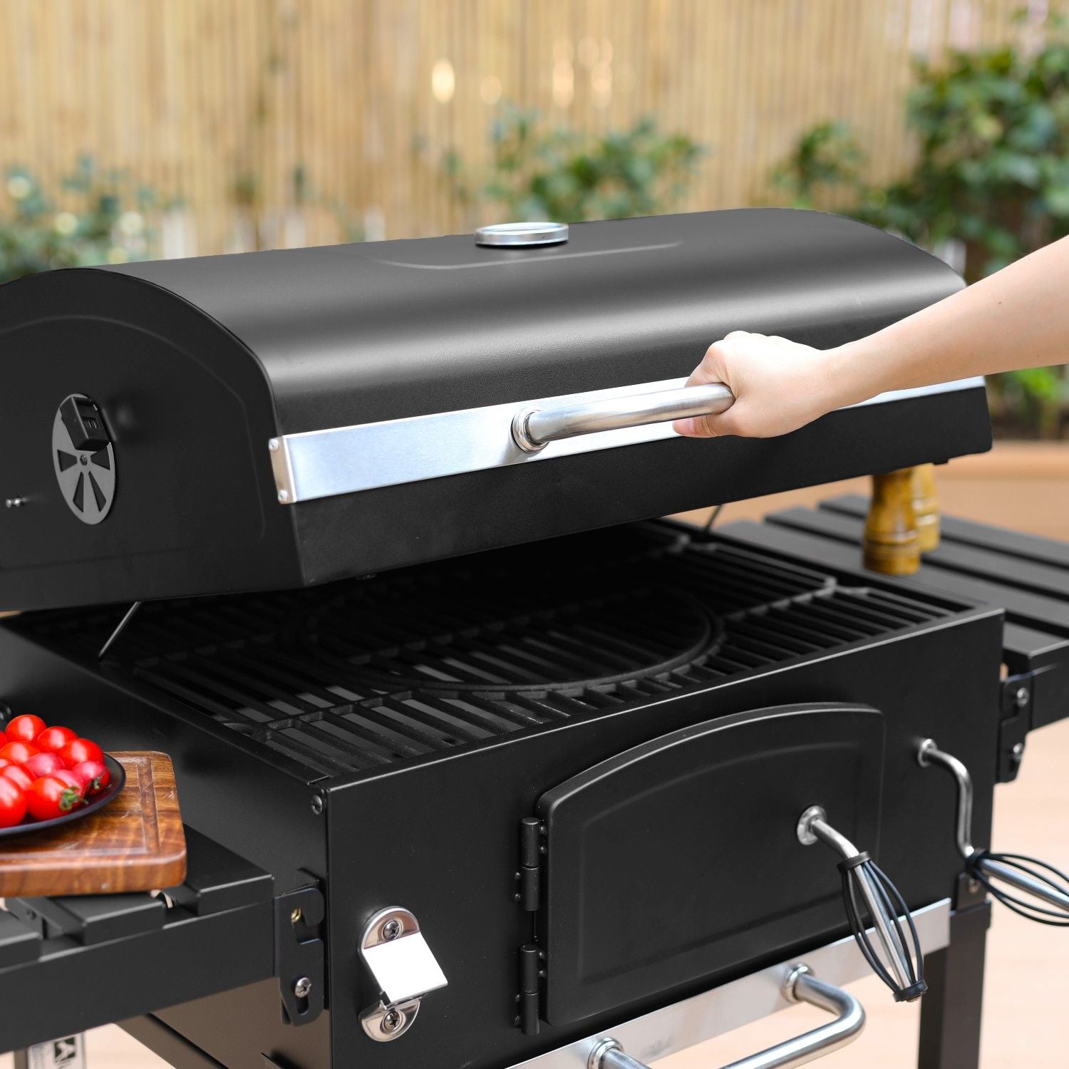 Bernard charcoal grill, ash catcher, aerators
