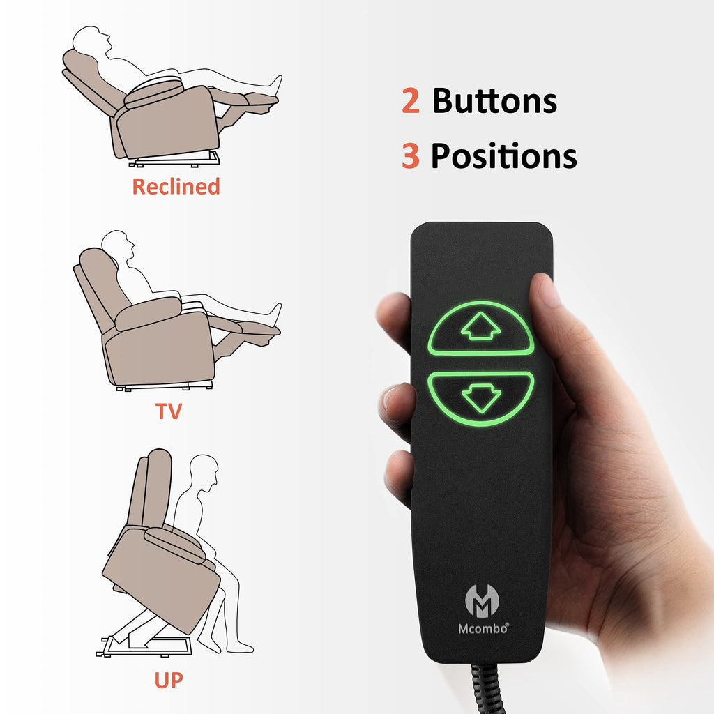 Mcombo electric armchair with massage function and USB charging