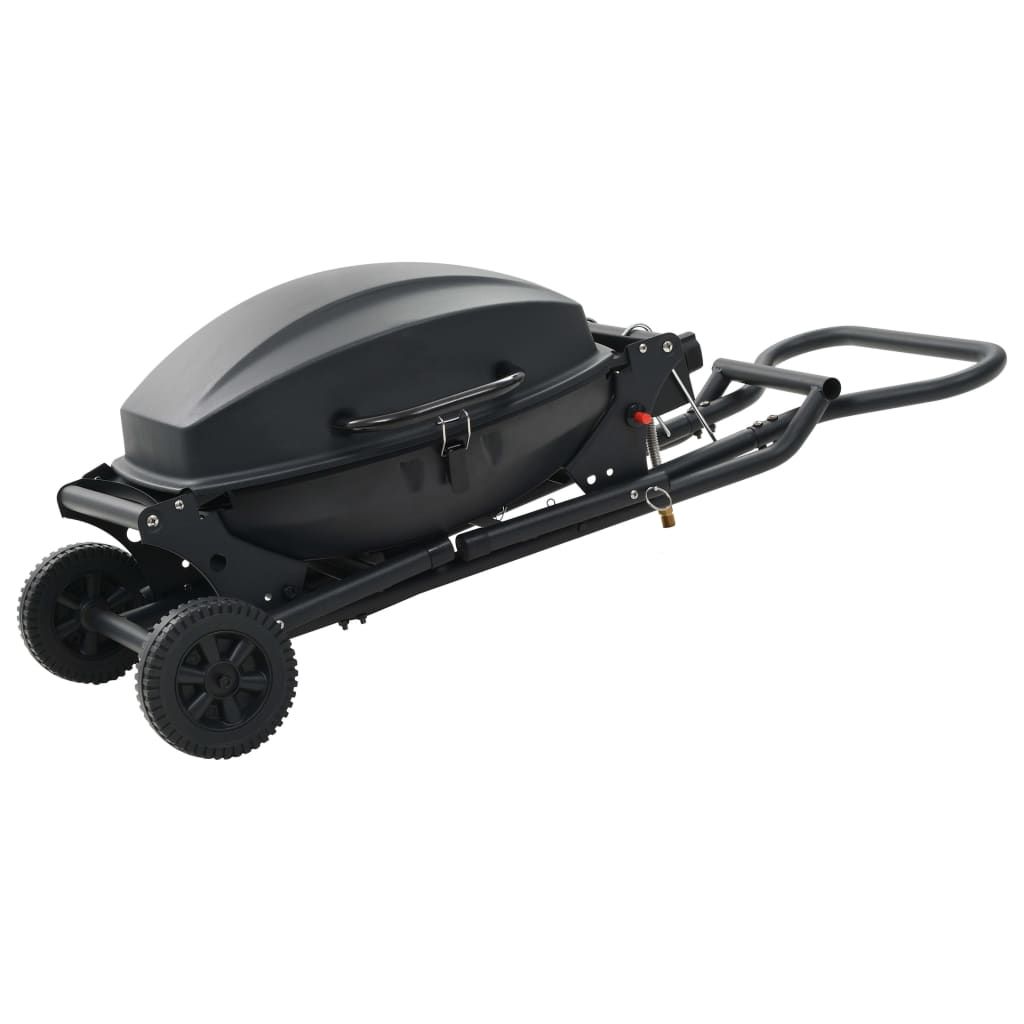 Vidaxl portable gas grill with black cooking zone