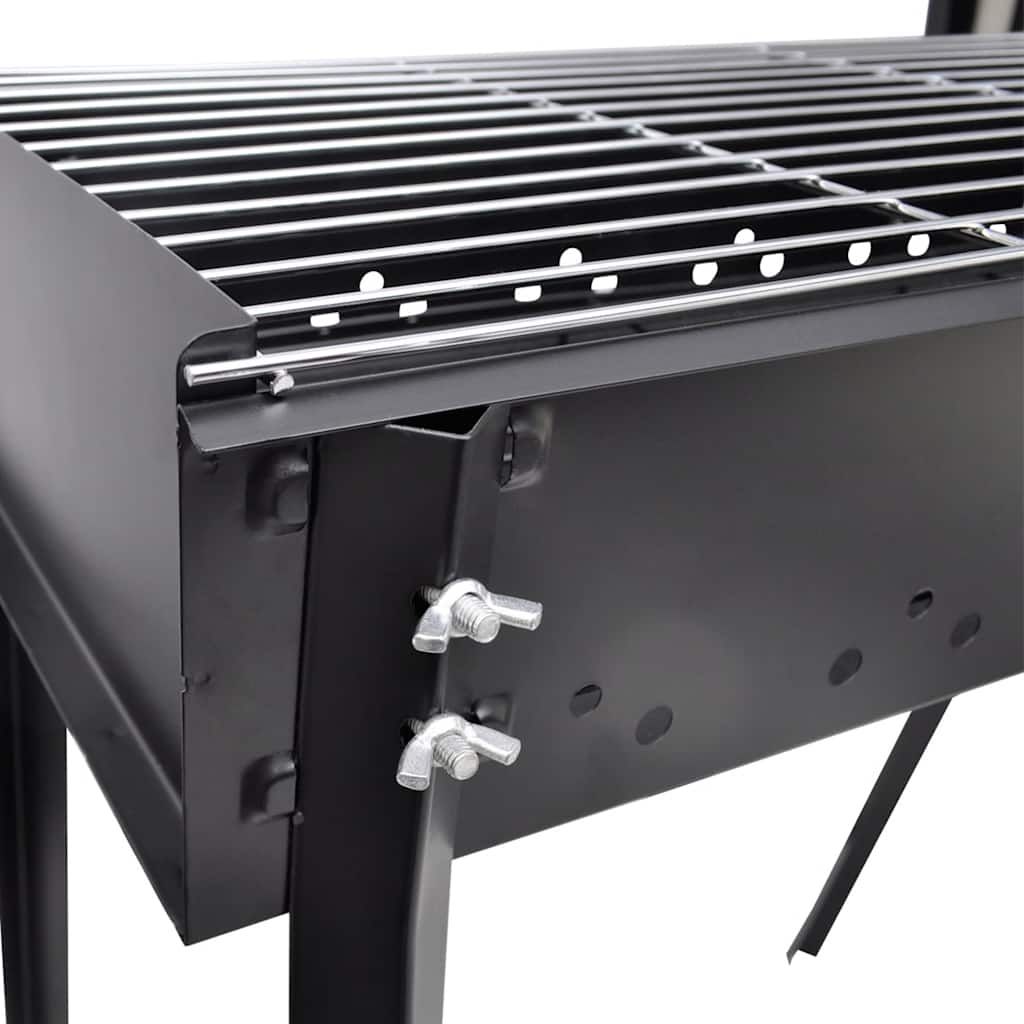 Barbacoa De Carbón Cuadrada Con Soporte Vidaxl
