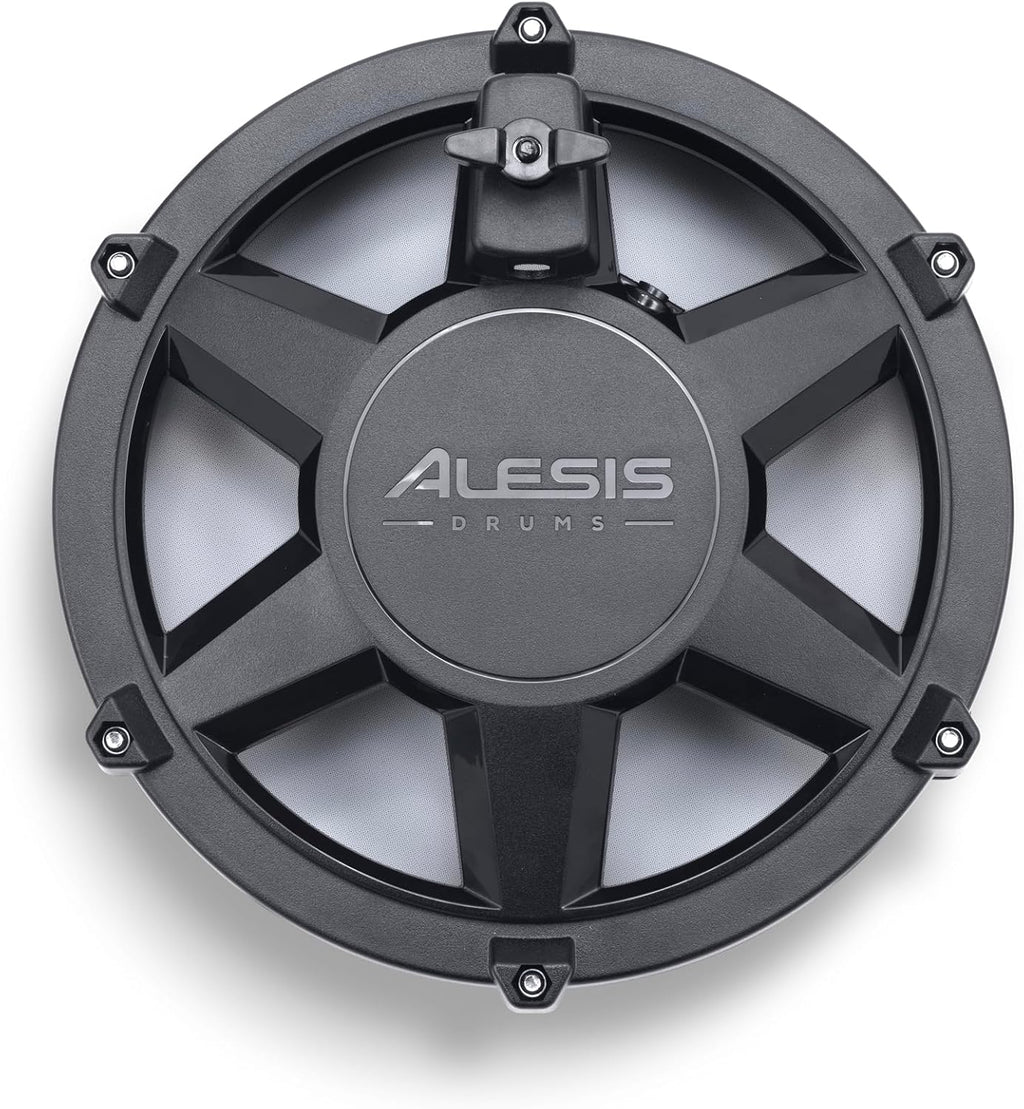 Alesis Nitro Max Kit Batería Electrónica con Parches Silenciosos de Malla, Caja de Doble Zona de 10", Bluetooth, 440+ Sonidos Auténticos, Lecciones Drumeo, USB MIDI, Pedal de Bombo