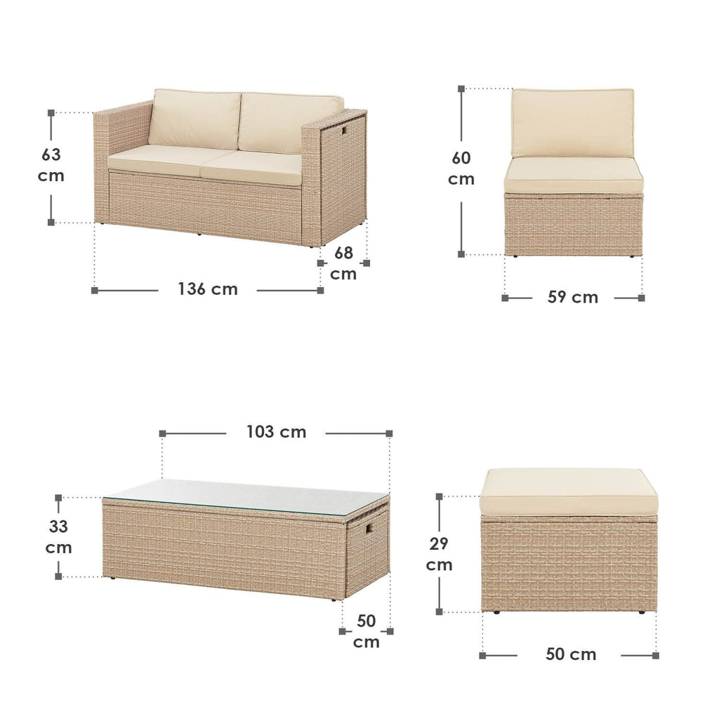 Zestaw ogrodowy Salou Poly Rattan 2025