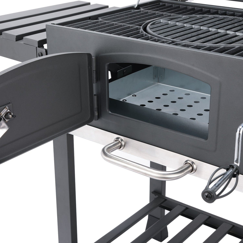 Bernard charcoal grill, ash catcher, aerators