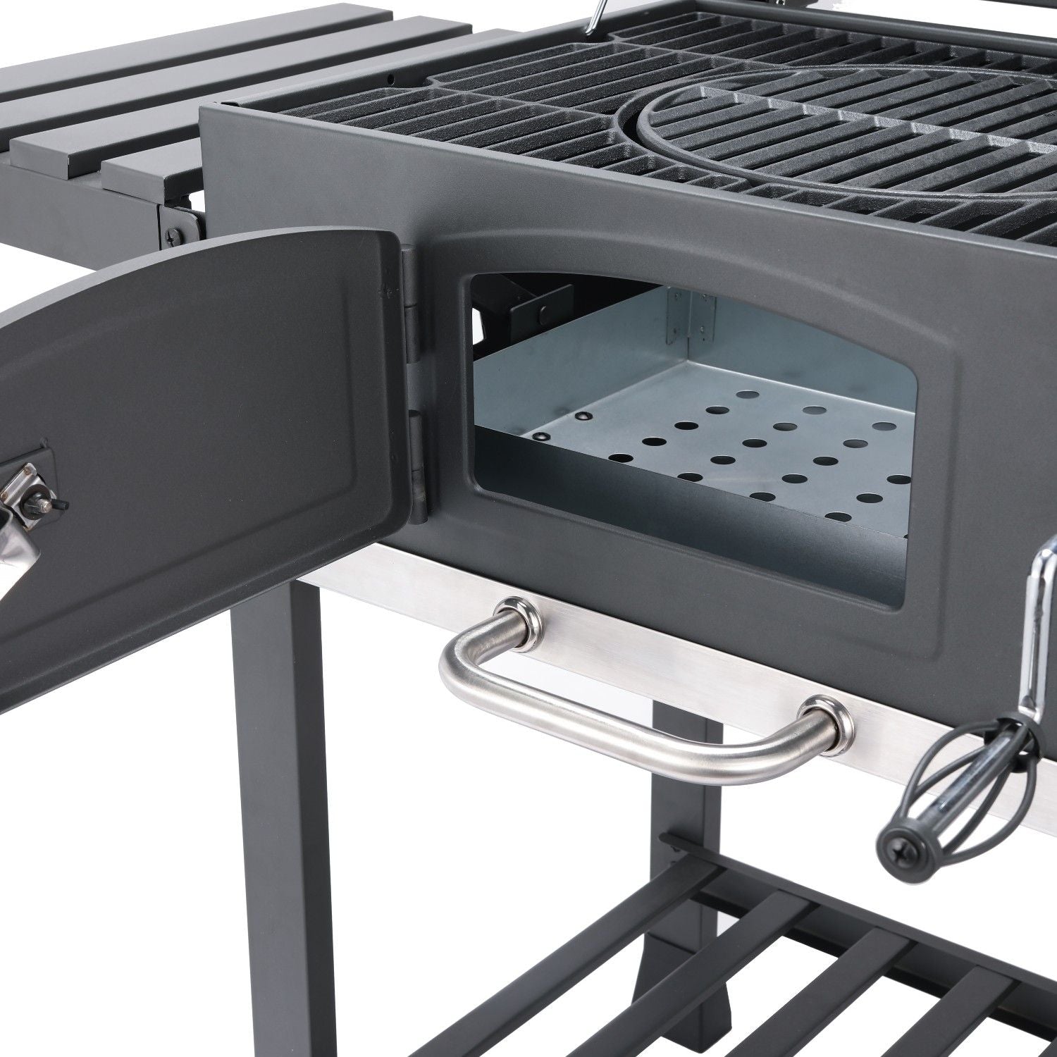 Bernard charcoal grill, ash catcher, aerators