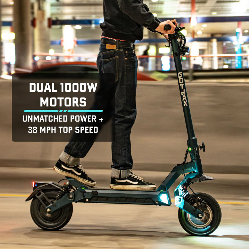 2026 Gotrax GX3 Patinete Eléctrico Todoterreno – Doble Motor Potente, Velocidad Máxima 64 km/h, Neumáticos Todoterreno