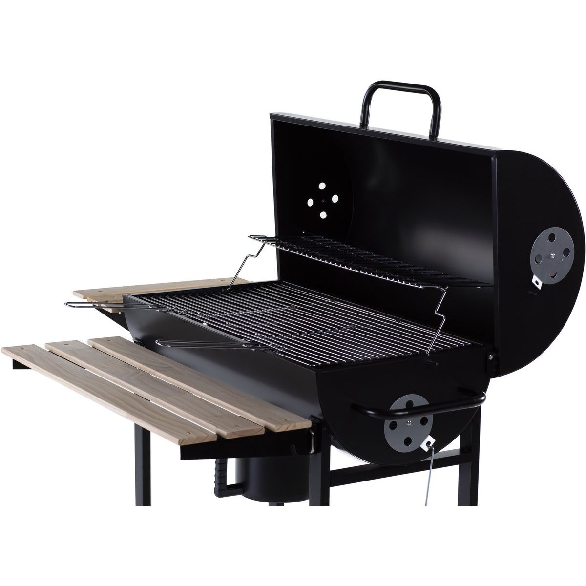 Grill węglowy „King” – 95 x 63 x 105 cm – czarny