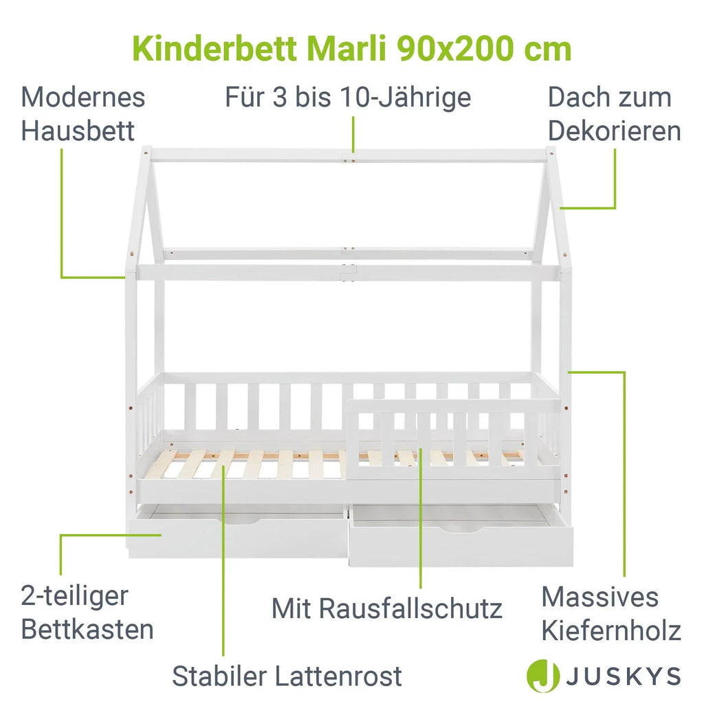 2025 Marli łóżko dziecięce 90 x 200 cm z szufladami