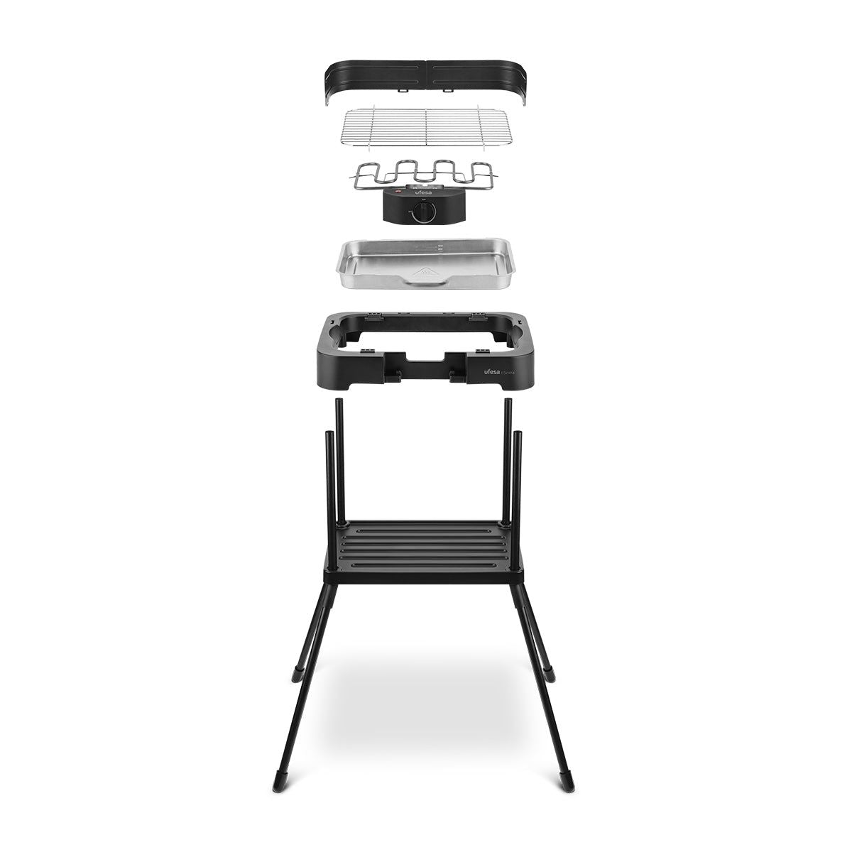 Barbacoa Eléctrica Con Patas Sintra 2300w