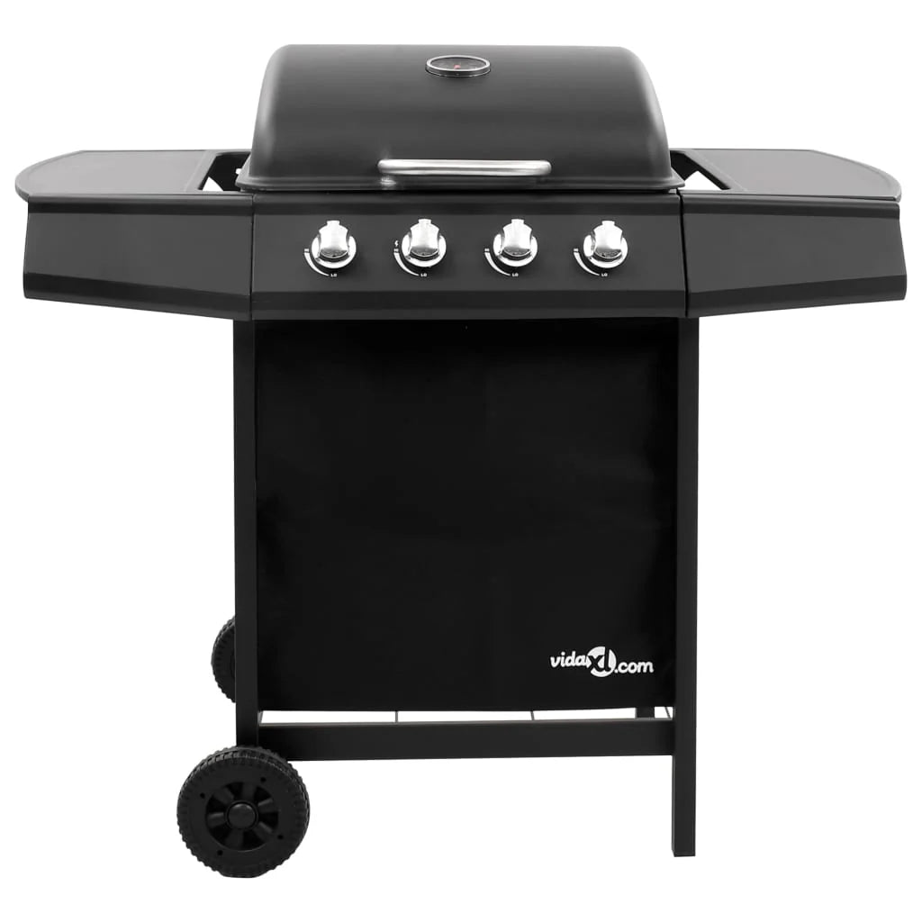 4-burner gas grill, black V0202