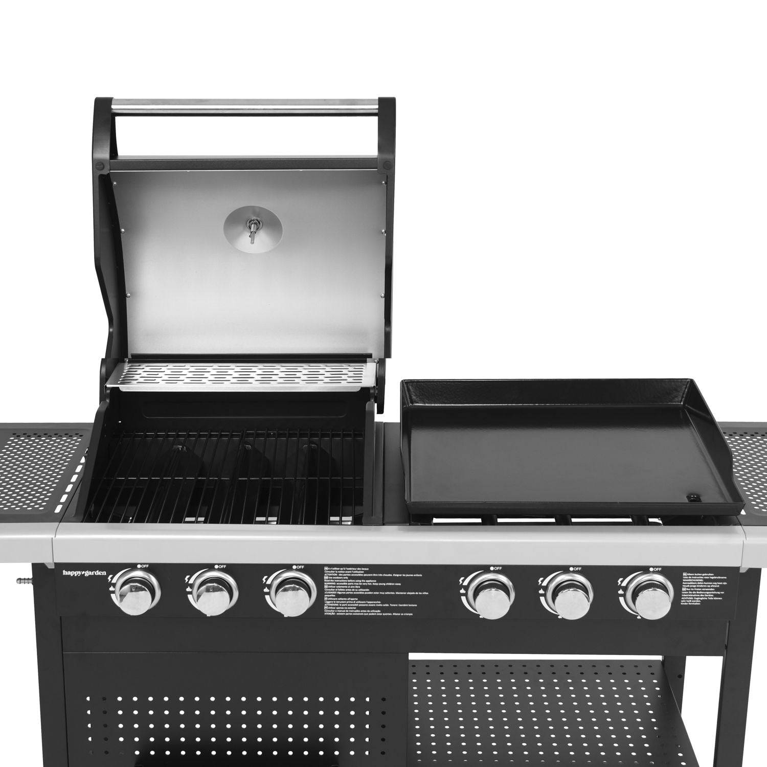 Vesuvio Duo Gas Grill - 3 Burners + 3-Burner Griddle