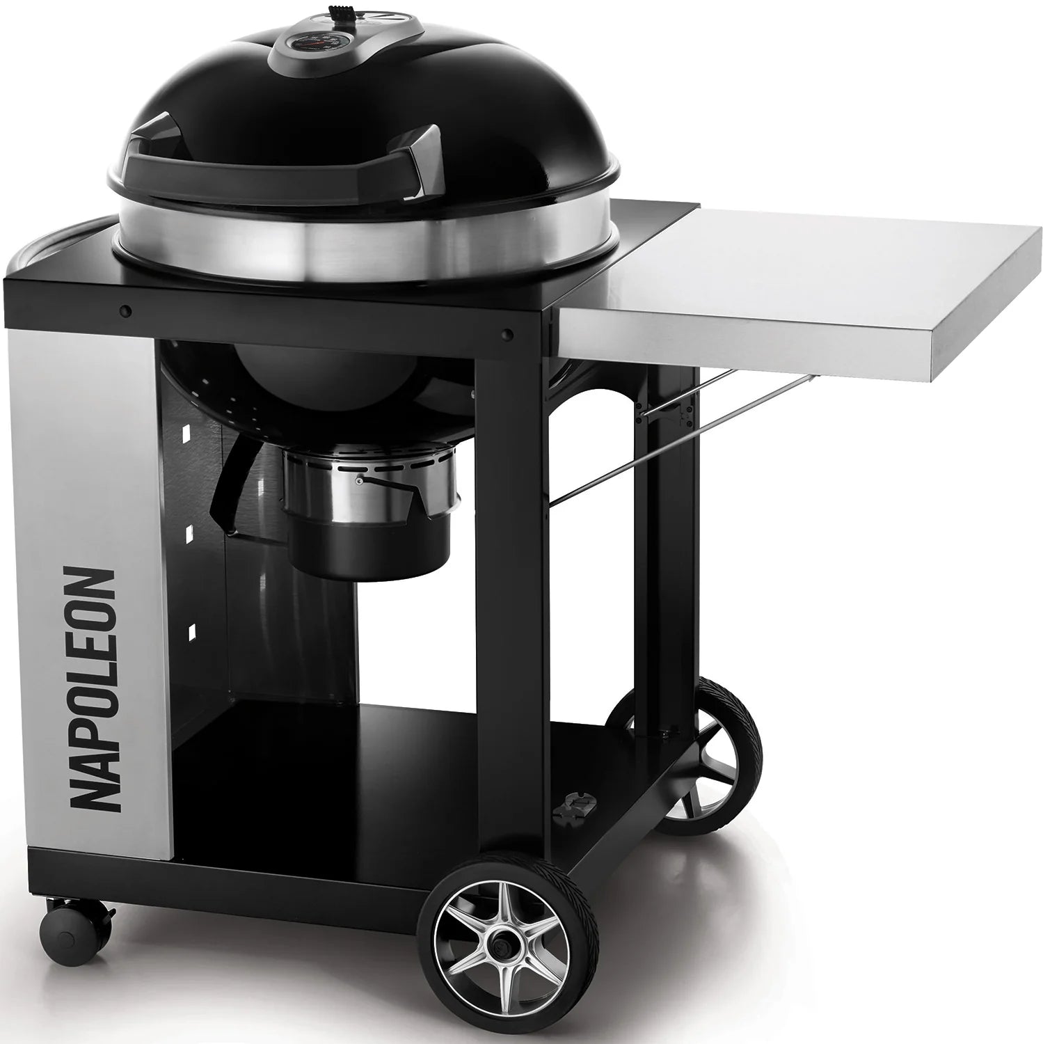 Grill węglowy sferyczny Napoleon 2025 (Ø 57 cm) z wózkiem na kółkach