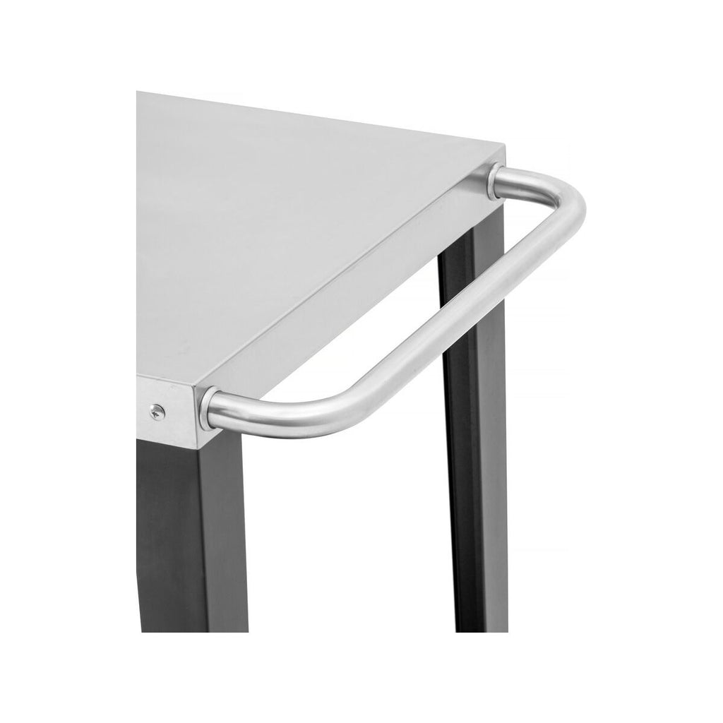 Carro De Servicio Para Barbacoa "gelia" 117 X 59 Cm - Acero Inoxidable - Negro