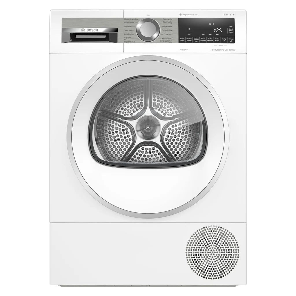 2026 Secadora de bomba de calor Bosch Serie 6 WQG235DH0 8 kg blanco A+++