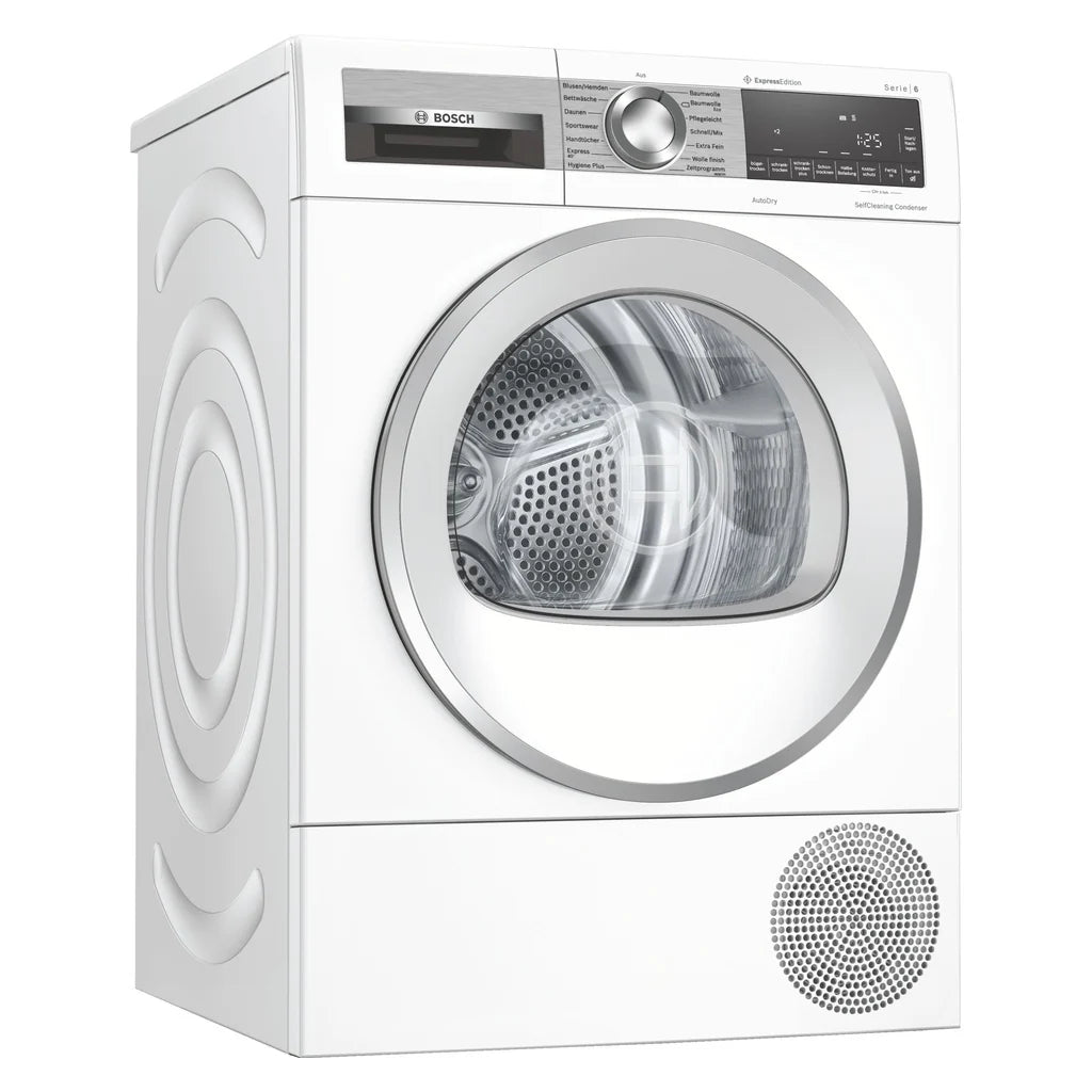2026 Secadora de bomba de calor Bosch Serie 6 WQG235DH0 8 kg blanco A+++