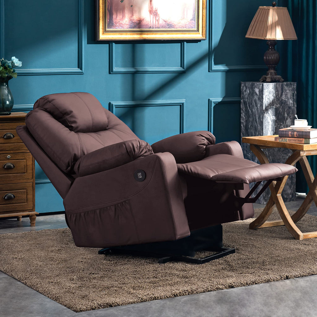 Mcombo electric armchair with massage function and USB charging
