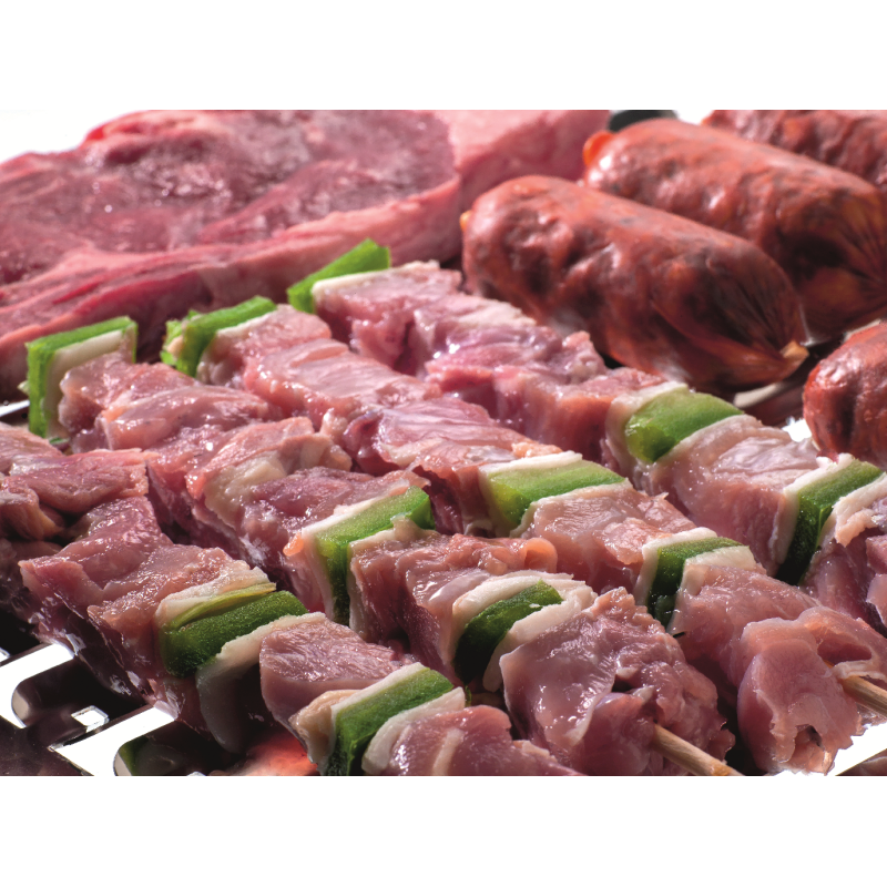 Stainless steel grill, perfect for meat, abrasame