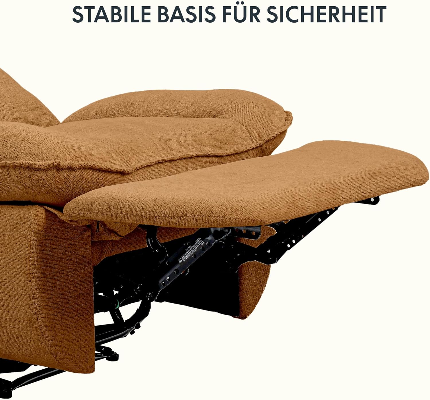 FLEXISPOT XC6 Sillón Relax, Sófa Giratorio con Función Balancín, Sillon TV con Respaldo Ajustable, Silla Reclinable para Dormitorio, Salón y Cine en Casa (Beige)