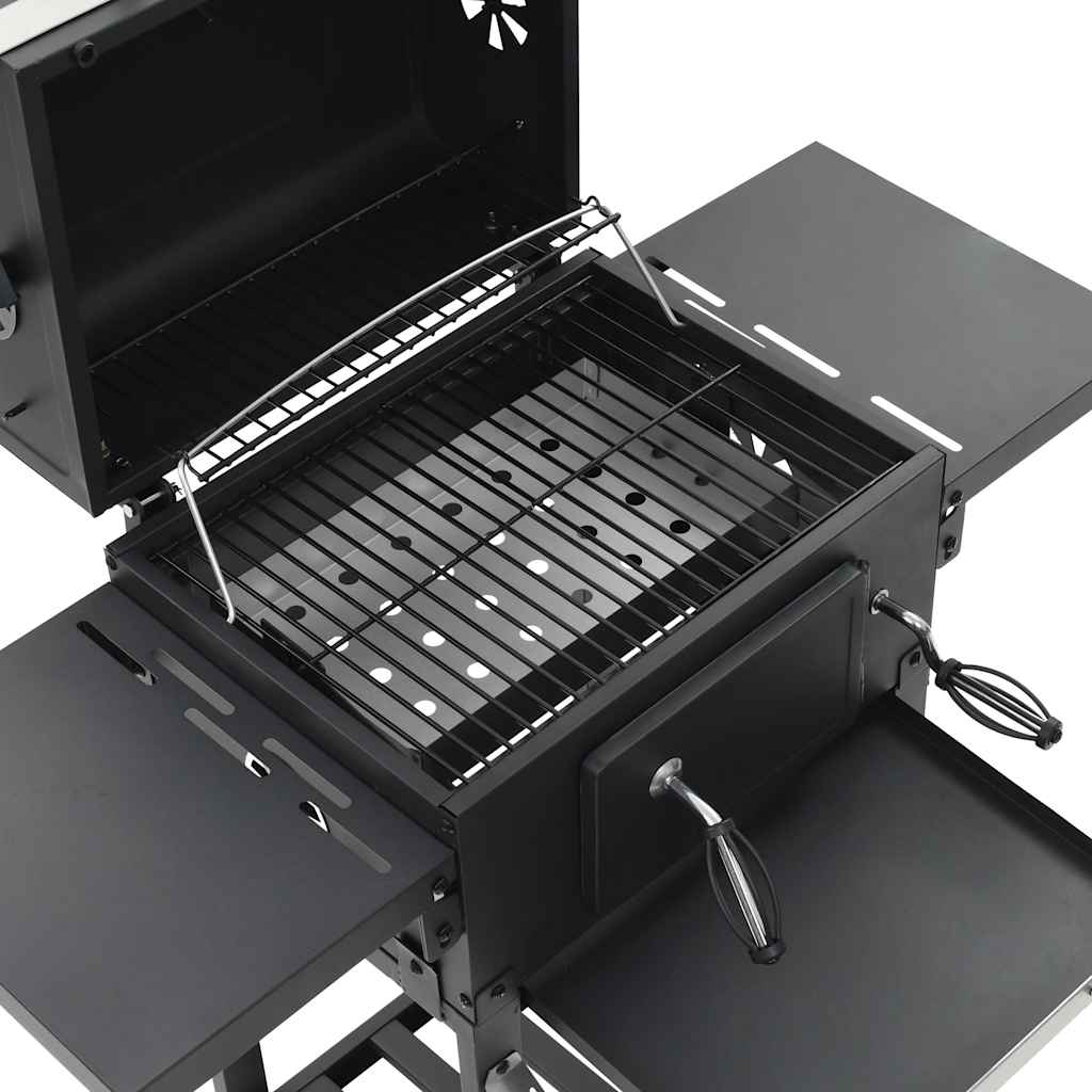 Grill węglowy z czarną dolną półką v6900