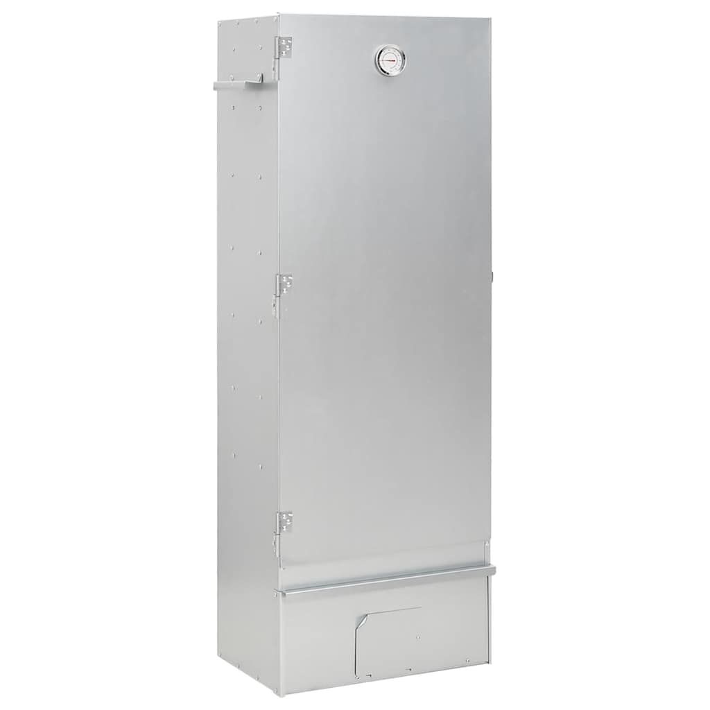 VidaXL Galvanized Steel BBQ Smoker with Table