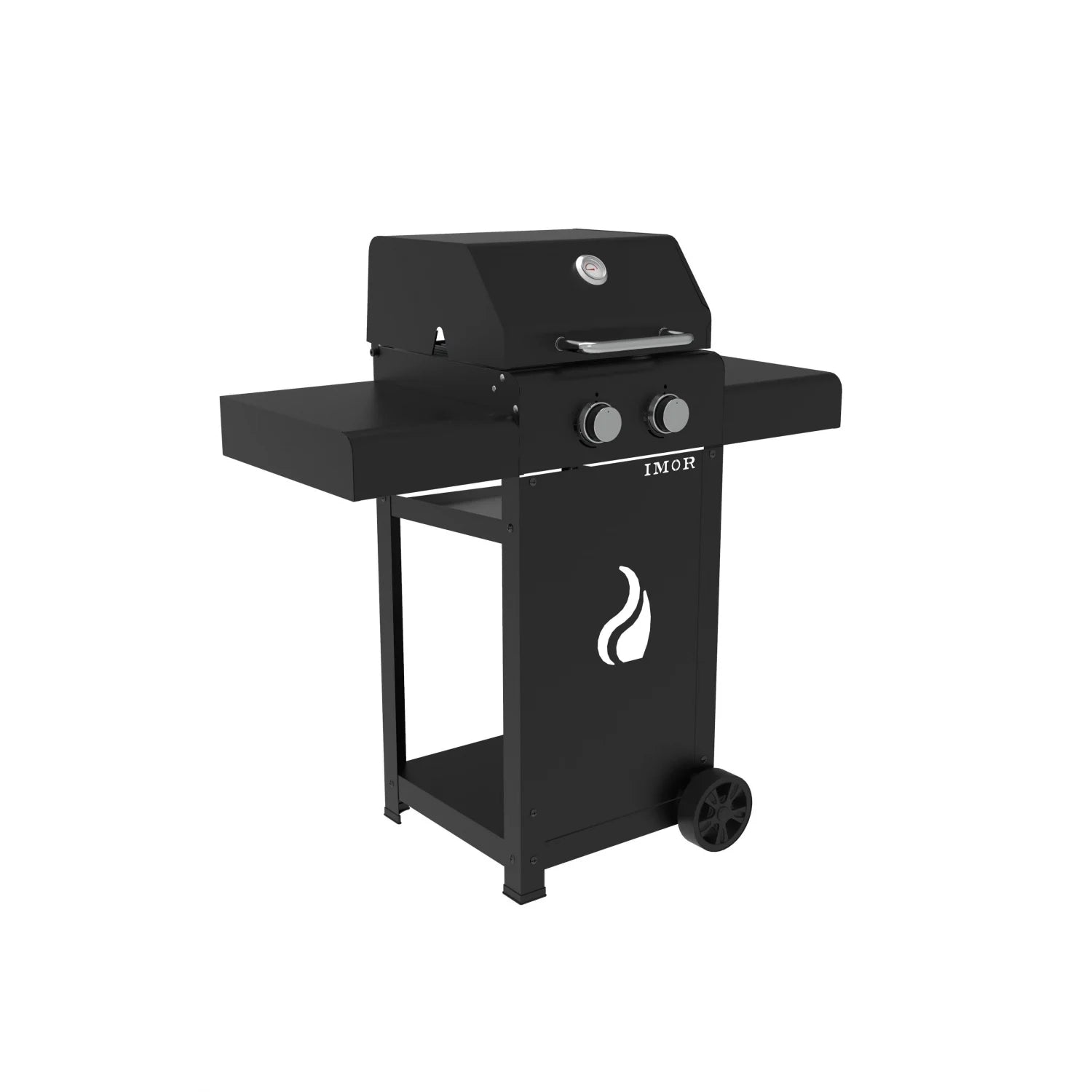 Pereda Grill stalowy z 2 palnikami, butan i propan, możliwość stosowania kamieni lawowych