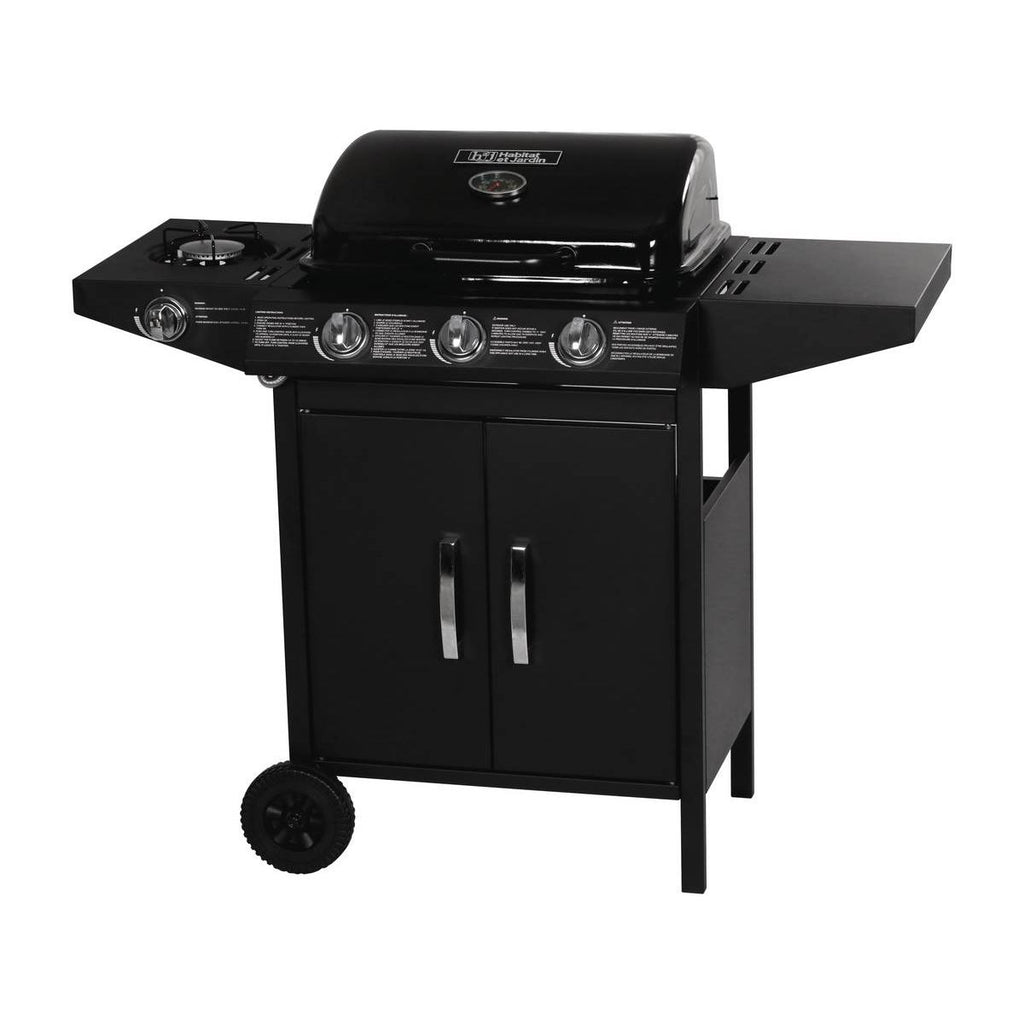 Gas grill "Festa 4" - 4 burners (1 side) - 10.5 kW - black