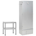 VidaXL Galvanized Steel BBQ Smoker with Table