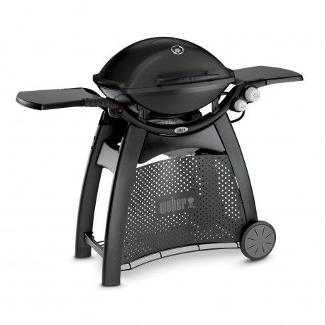 Weber Q3000 Gas Barbecue in Black with Luxury Cart - 56010049 - Weber