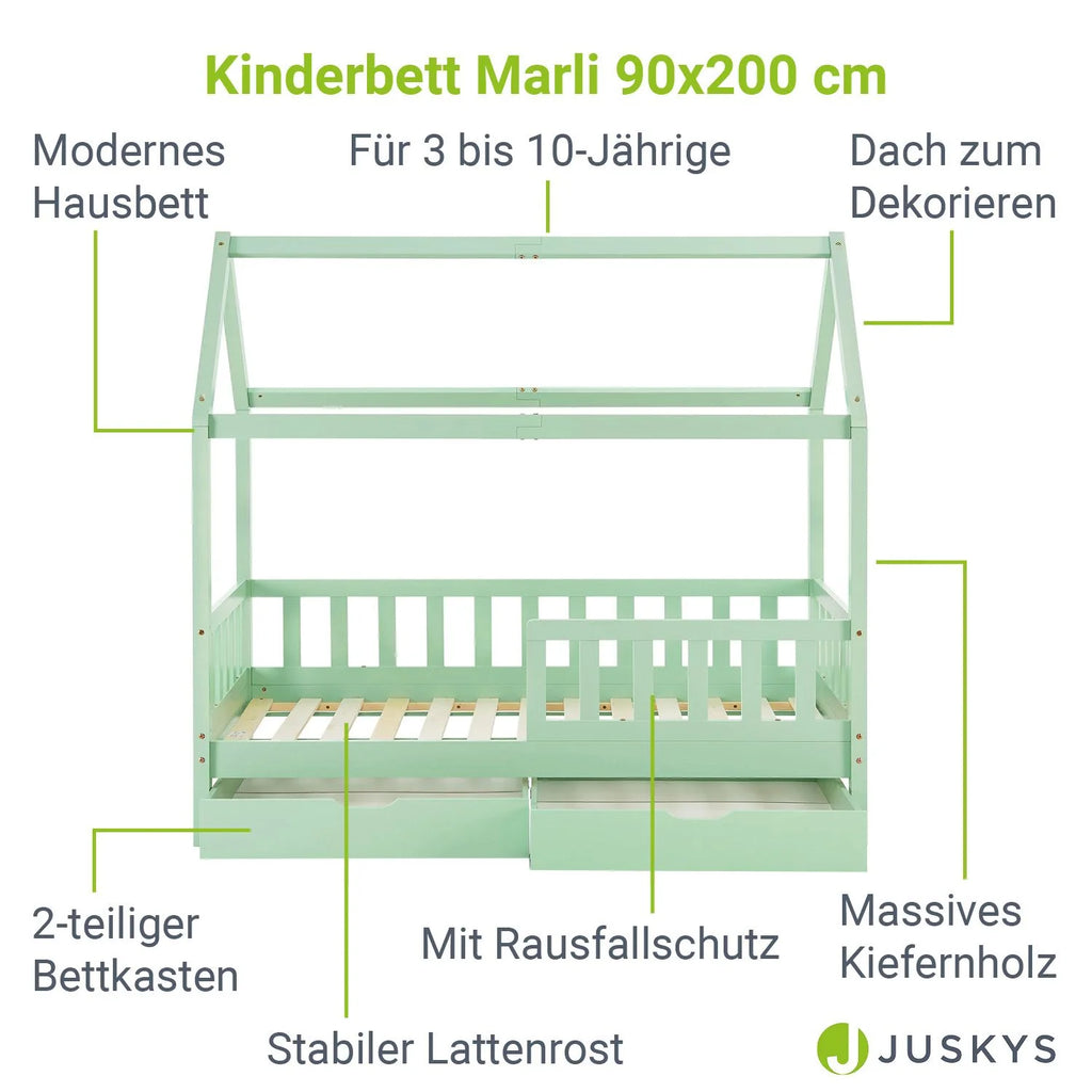 2025 Marli łóżko dziecięce 90 x 200 cm z szufladami