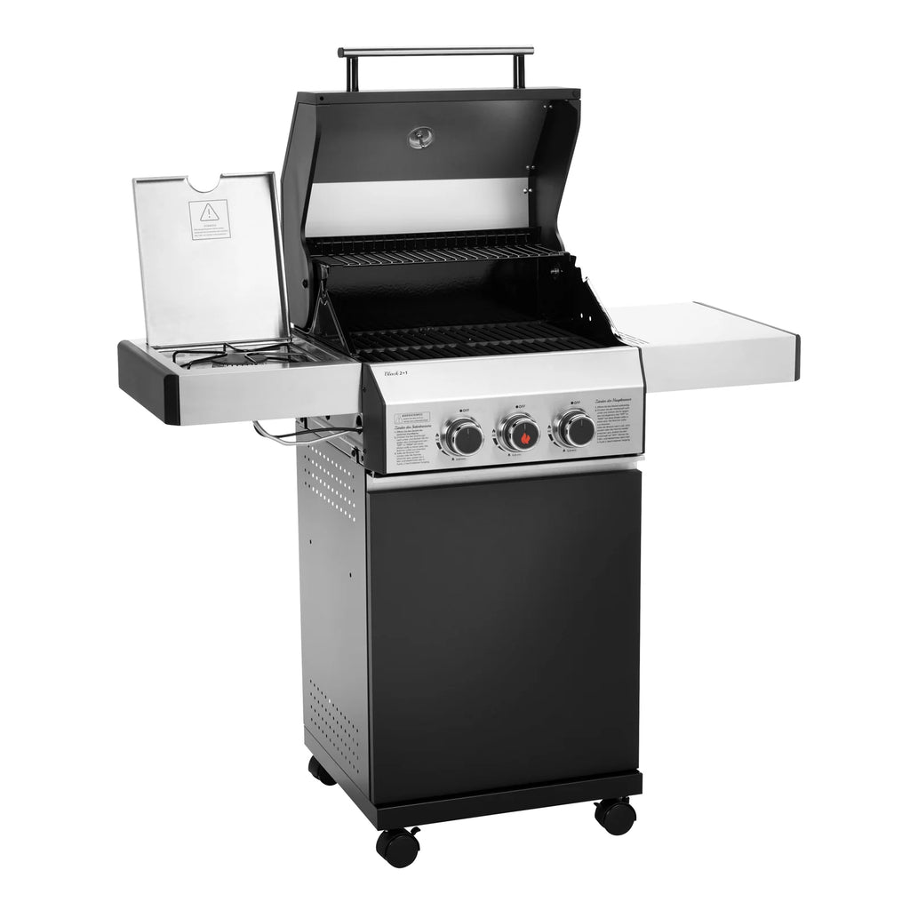 2025 Grill gazowy CZARNY 2+1