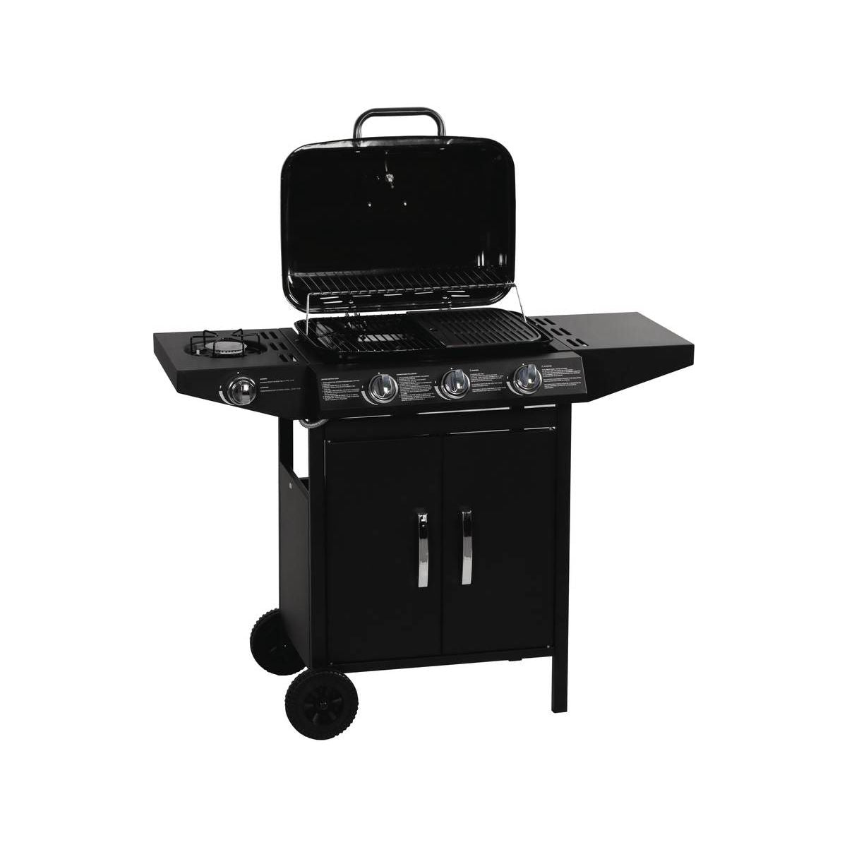 Gas grill "Festa 4" - 4 burners (1 side) - 10.5 kW - black
