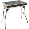 Medium-sized charcoal grill with foldable legs