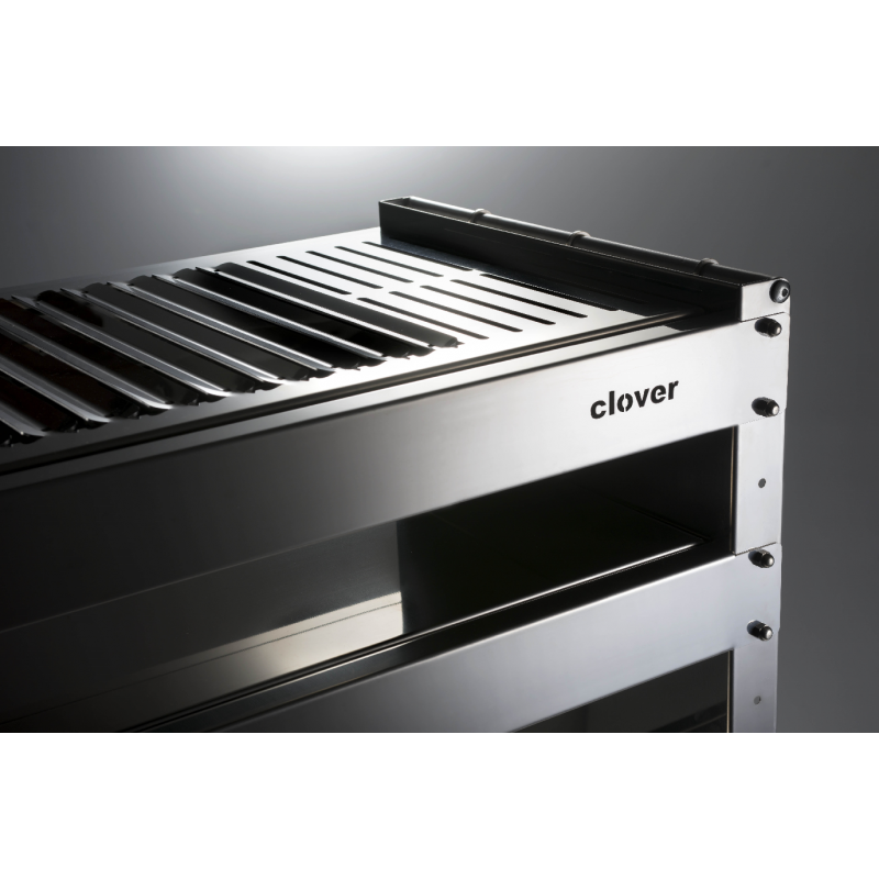 Stainless Steel Wheeled Charcoal Grill Clover,