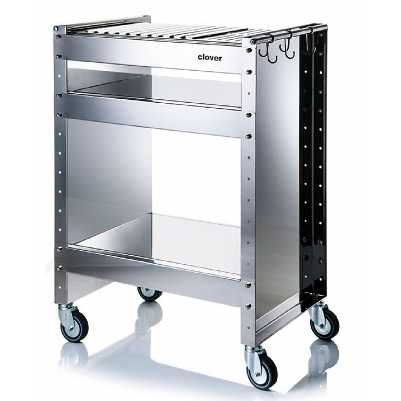 Stainless Steel Wheeled Charcoal Grill Clover,