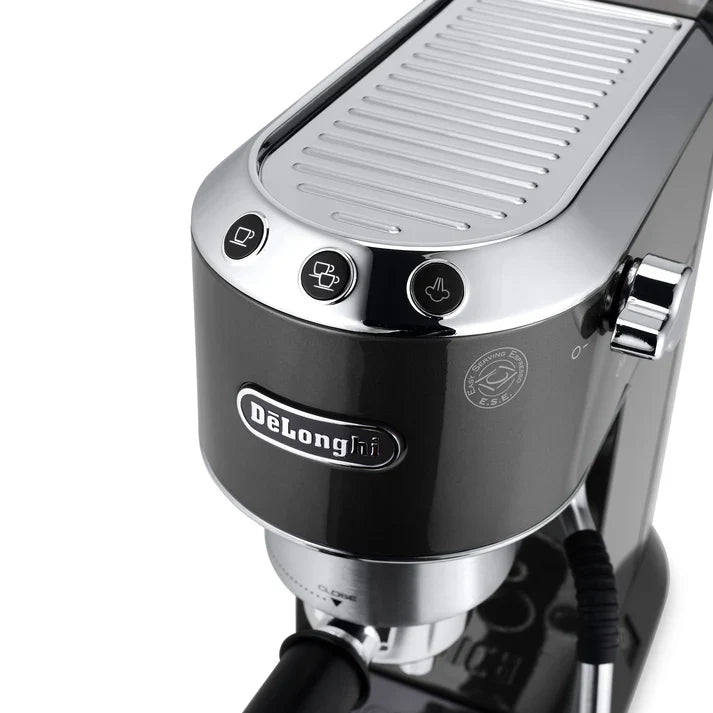 De'Longhi Dedica Arte EC885 - Compact coffee machine with professional milk frother and 15 bar pressure