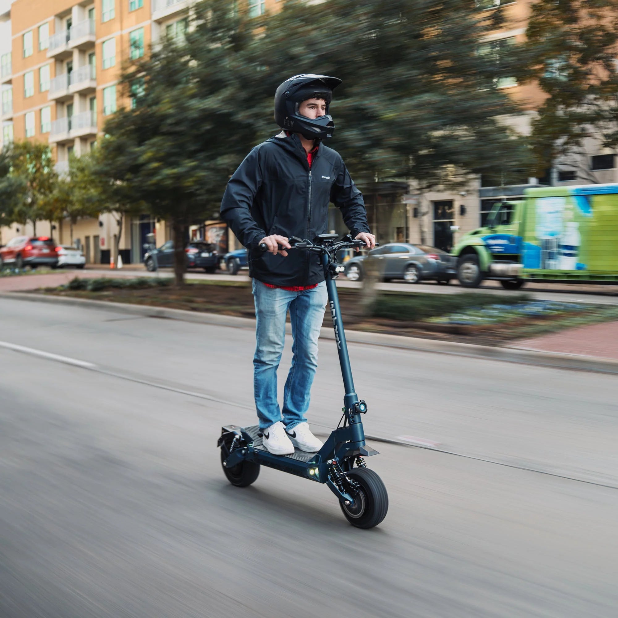 2025 Gotrax GX3 All-Terrain Electric Scooter - Powerful Dual Motors, 64 km/h Max Speed, Off-Road Tires